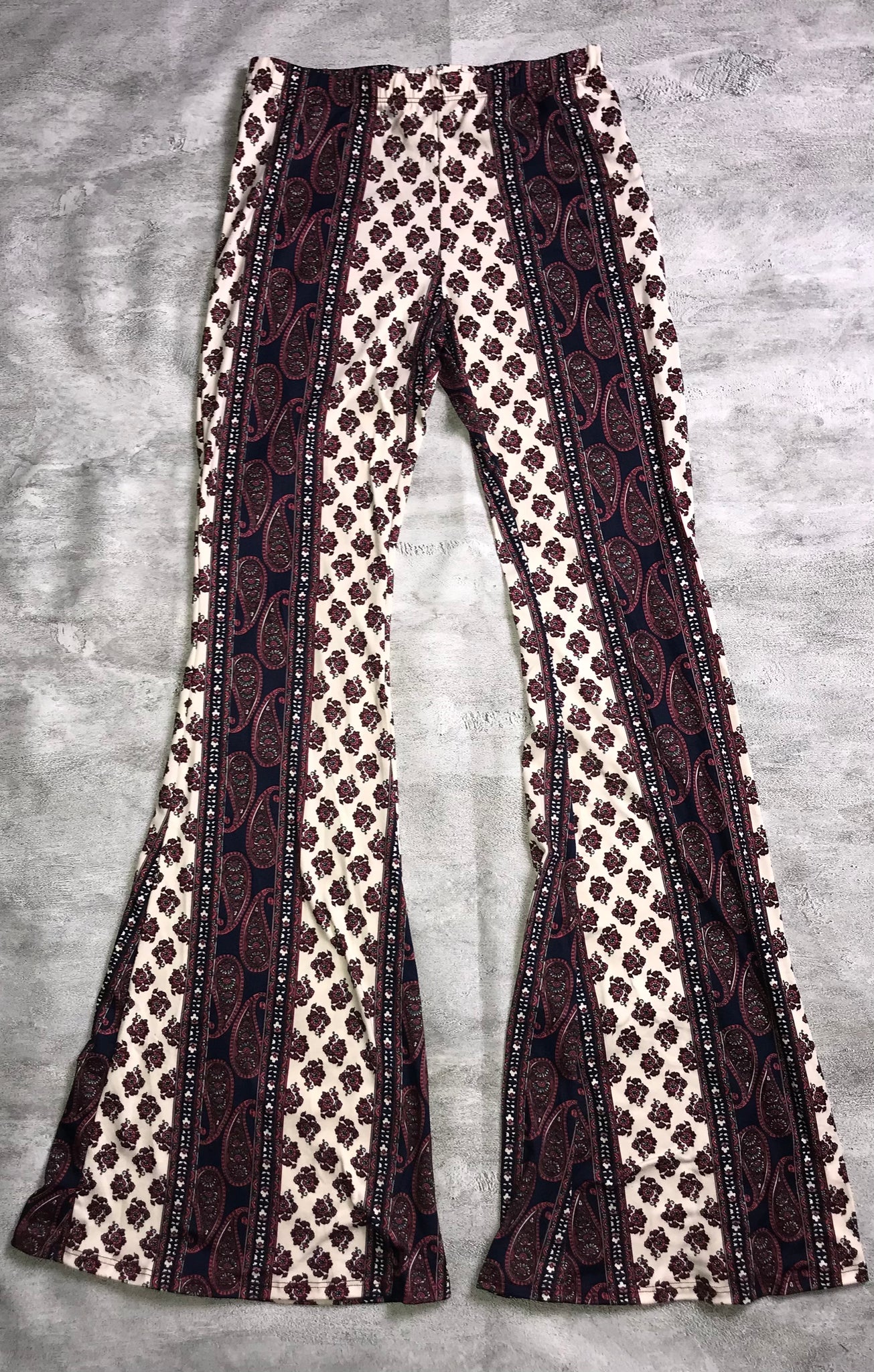 Striped Flare Bell Bottom Pants – Jawaly Boutique