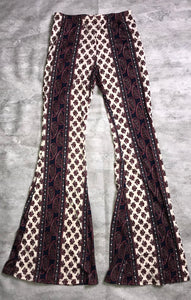 Paisley Boho Print Bell Bottoms