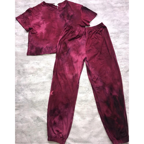 Tie-Dye Top and Jogger Pants Set