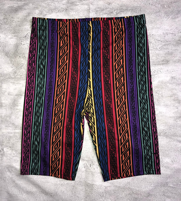 Aztec Print Biker Shorts